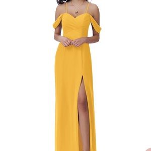 Azazie Joretta Dress in Marigold